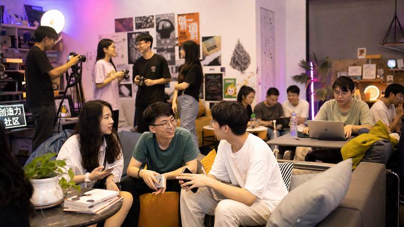 悠悠童学社区活动现场